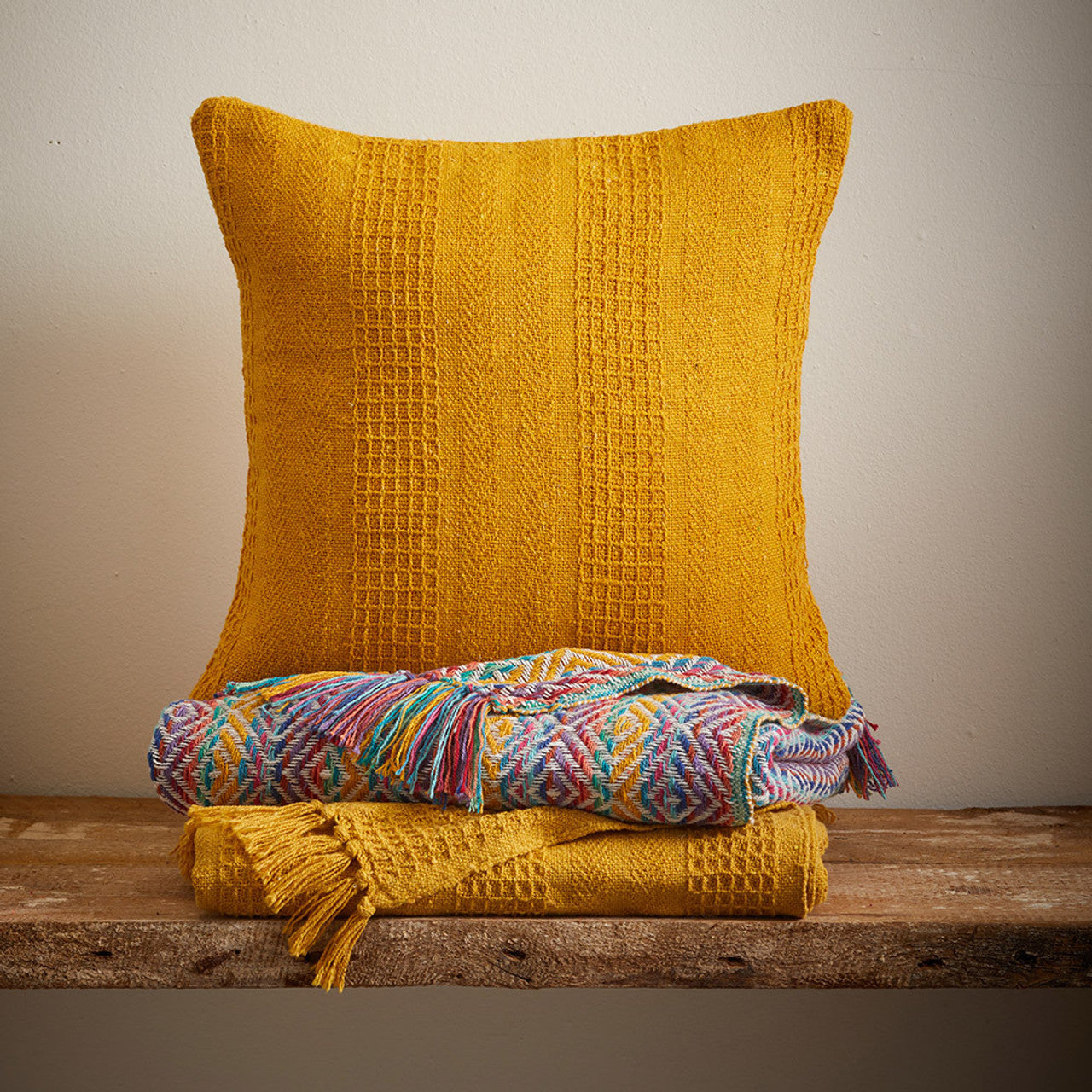 Mustard Rethread Throw