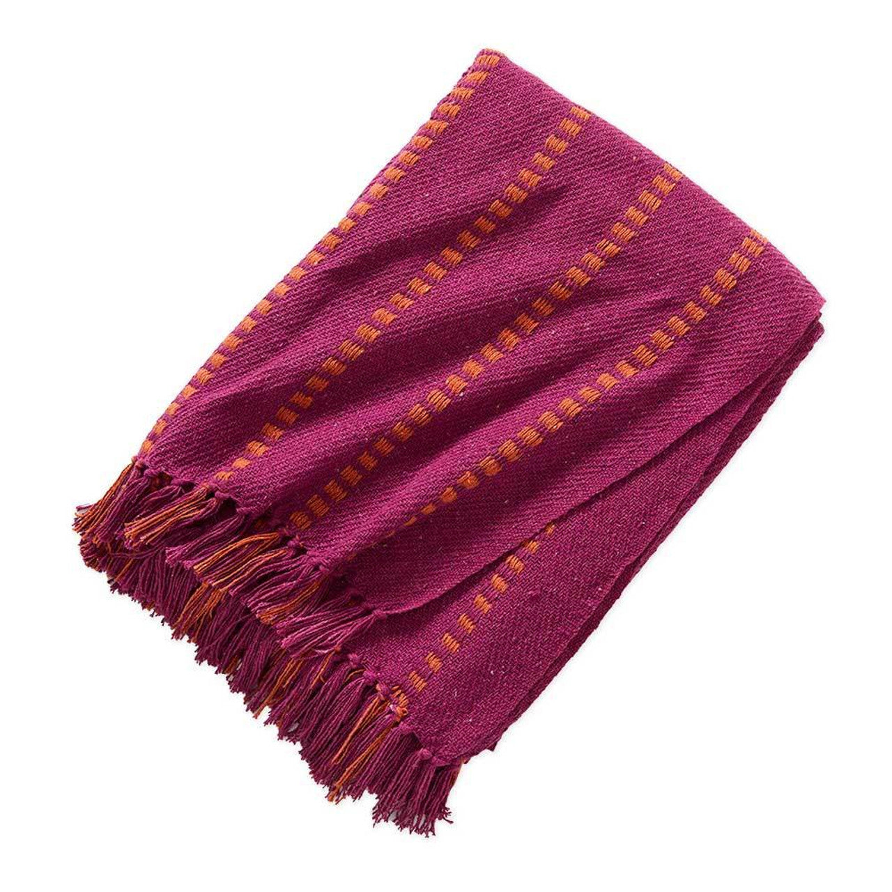 Festive Fuchsia Rethread Blanket