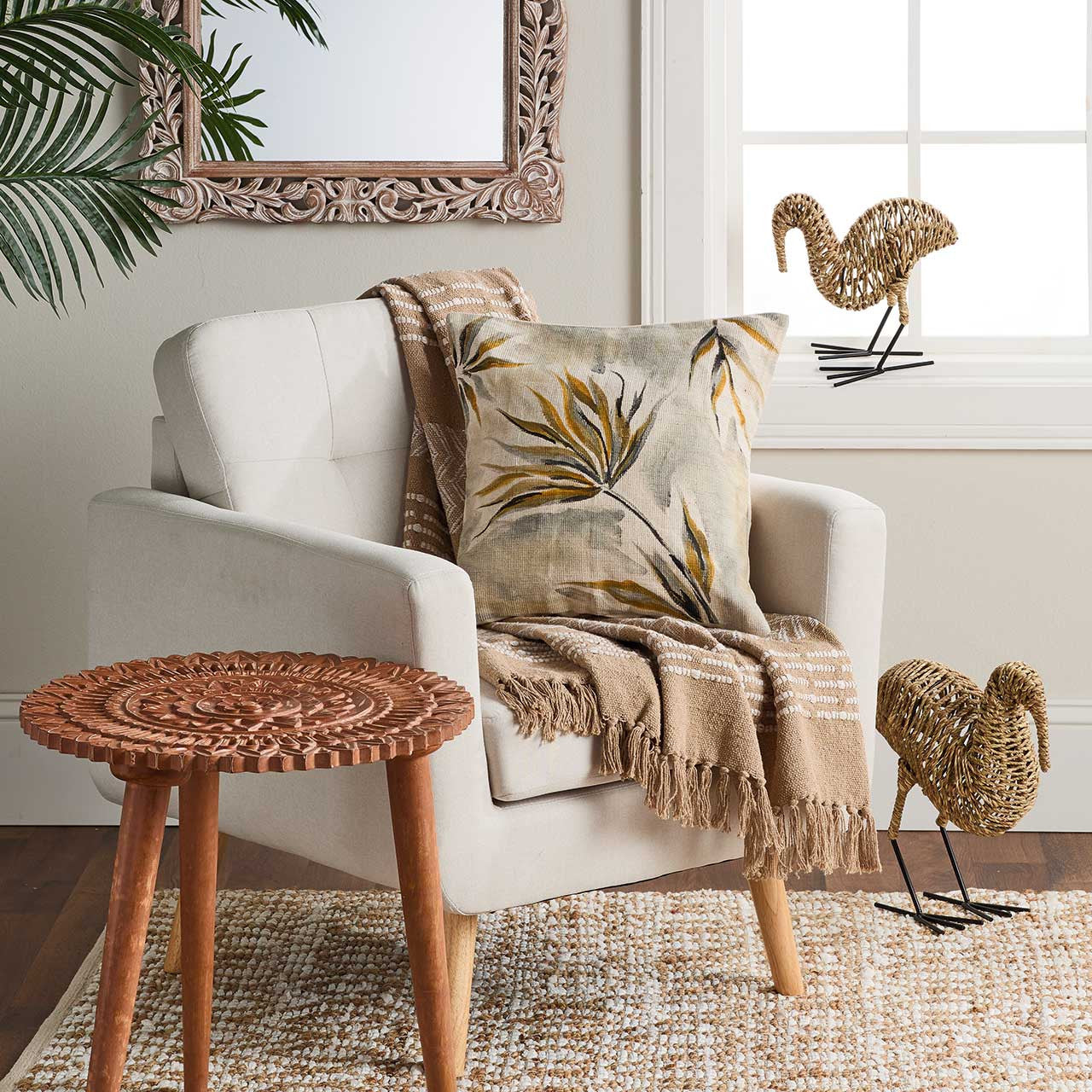 Camel Burl Rethread Throw