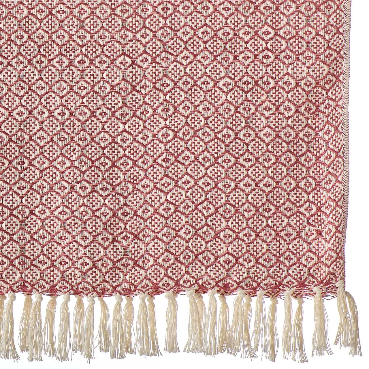 Marsala Diamond Recycled Bottle Throw
