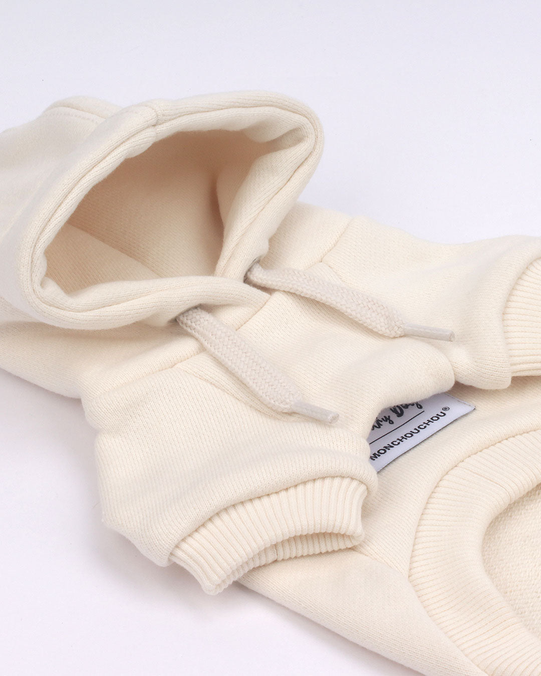 Life is Better with Dog hoodie . For Dogs . Cream