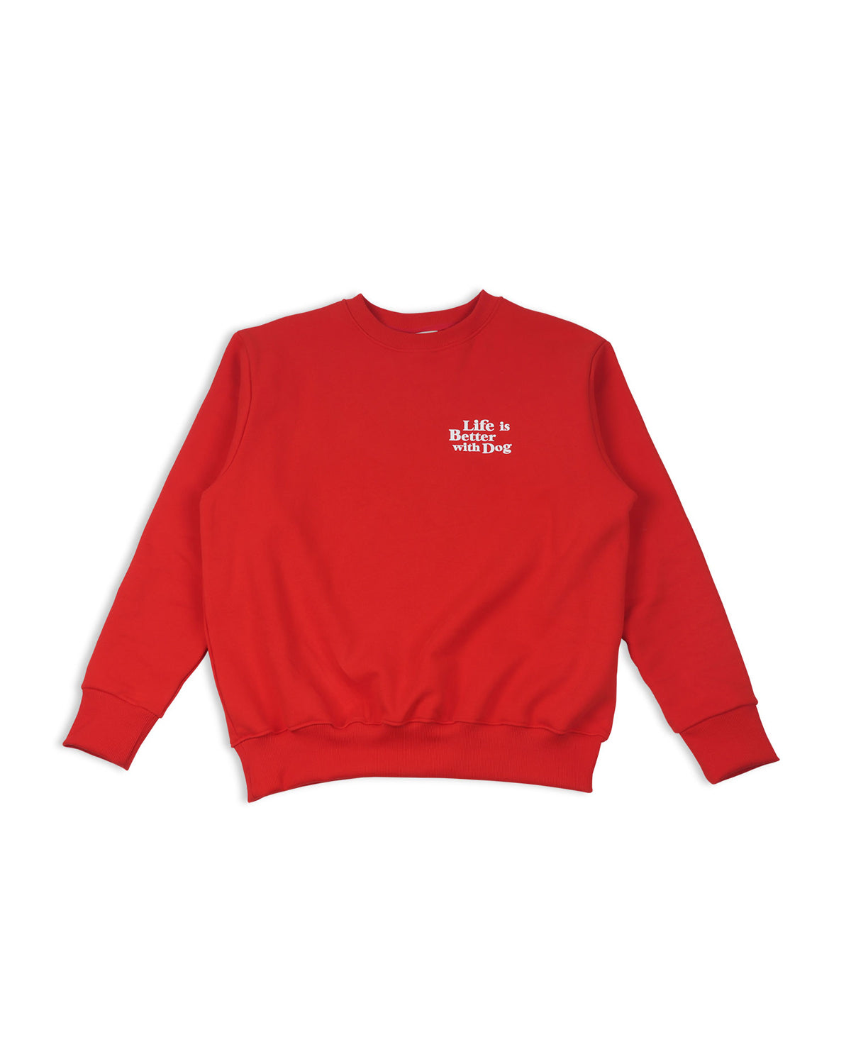 With dog Sweatshirts . For Human . Red