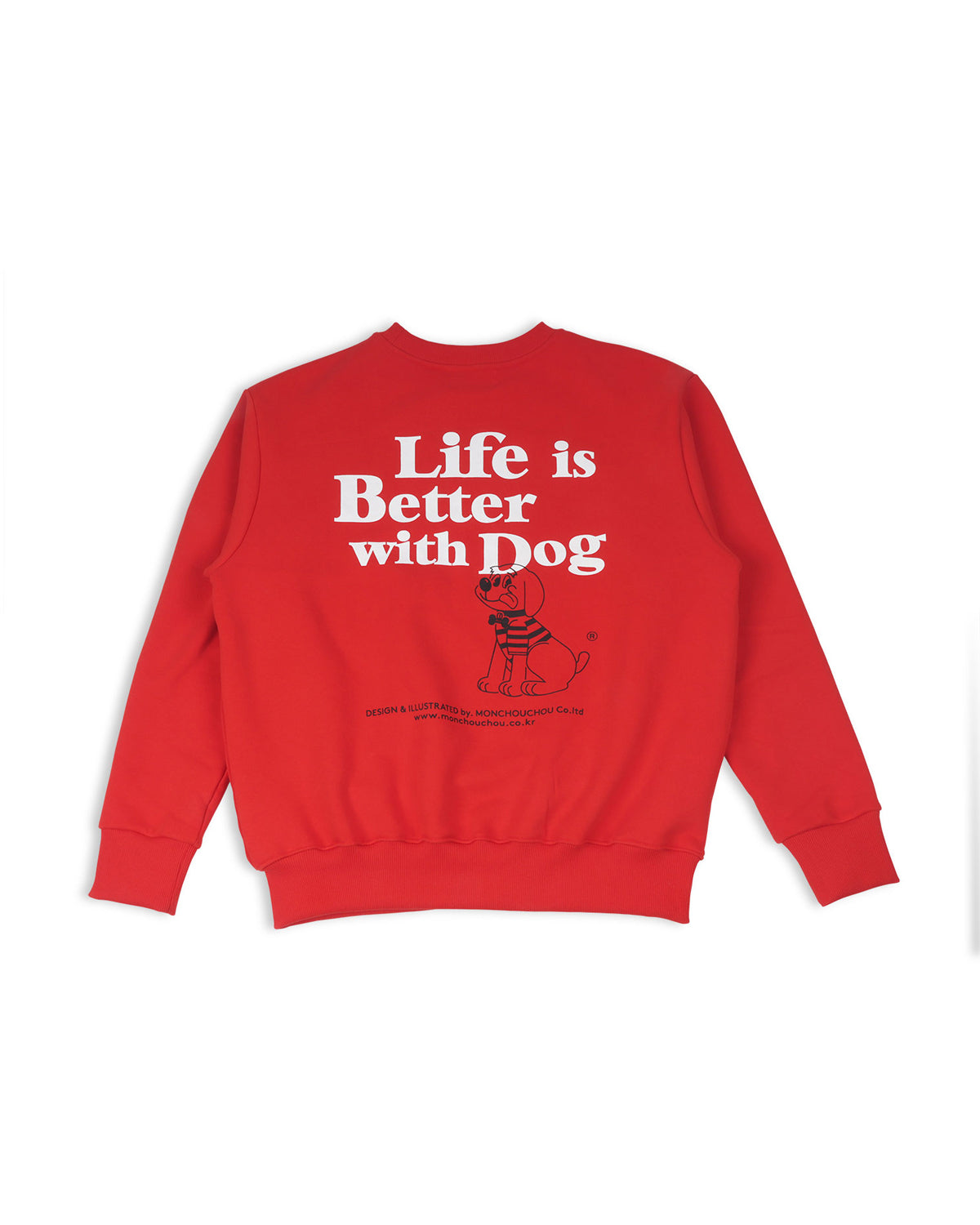 With dog Sweatshirts . For Human . Red