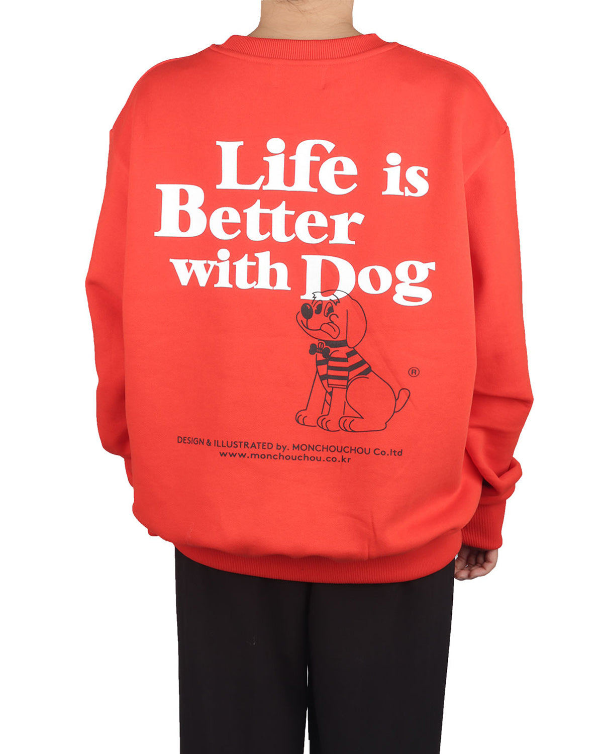 With dog Sweatshirts . For Human . Red