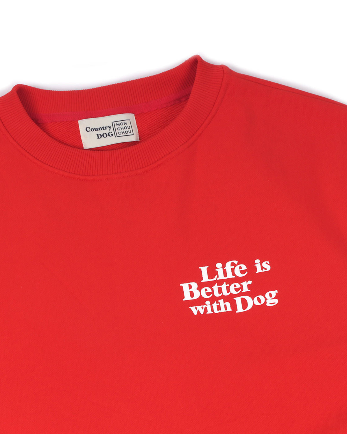 With dog Sweatshirts . For Human . Red