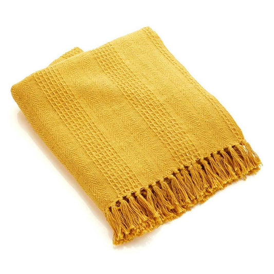 Mustard Rethread Throw