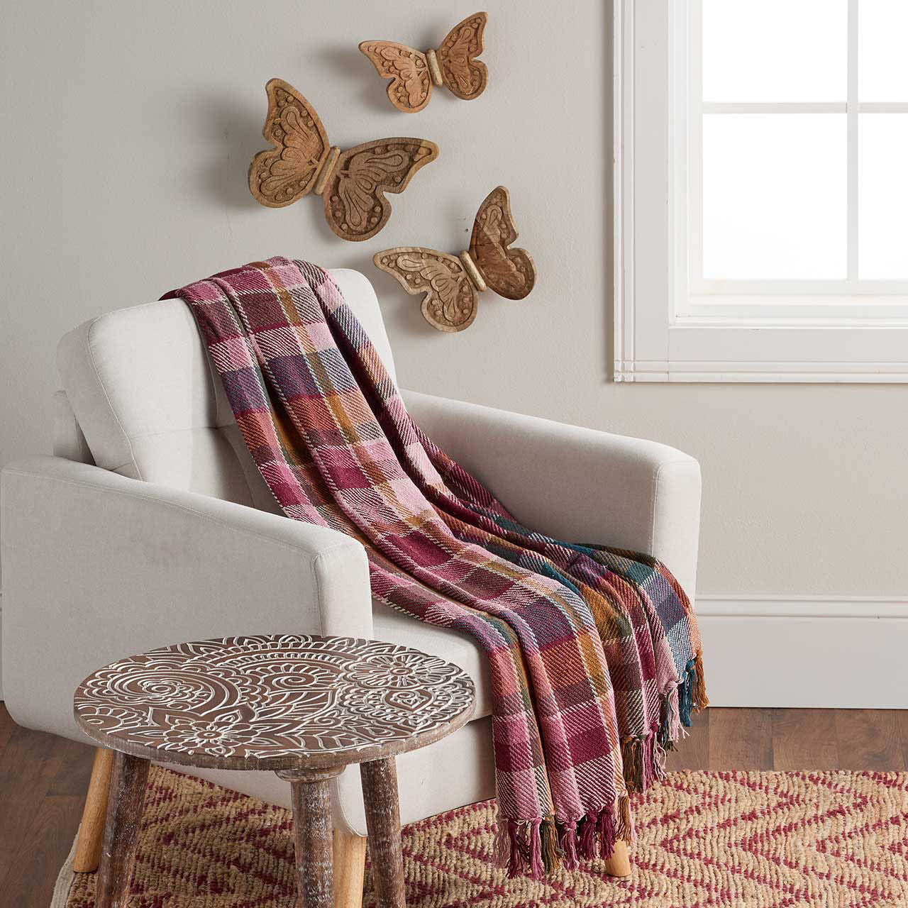 Lake Tahoe Plaid Rethread Blanket