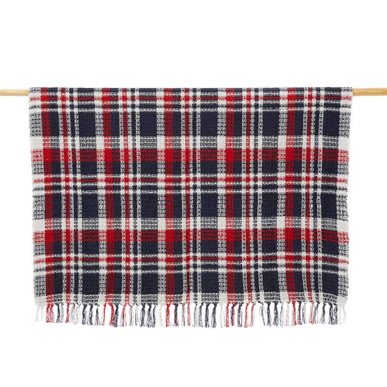 Americana Plaid Rethread Throw