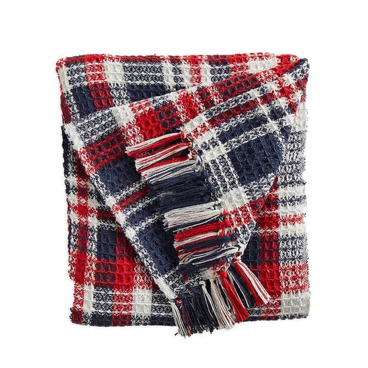 Americana Plaid Rethread Throw