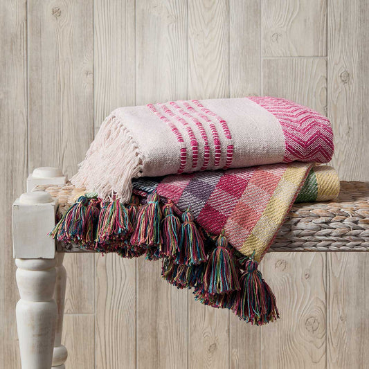 Blossom Pink Burl Rethread Throw