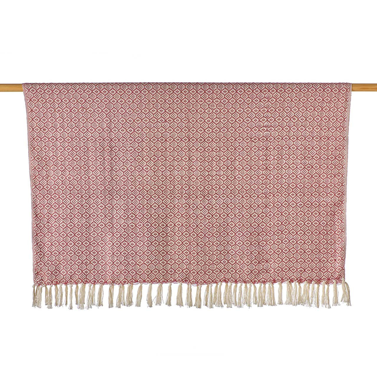 Marsala Diamond Recycled Bottle Throw