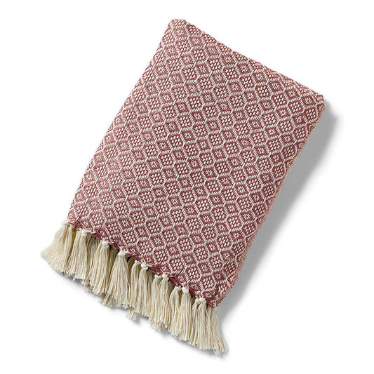 Marsala Diamond Recycled Bottle Throw