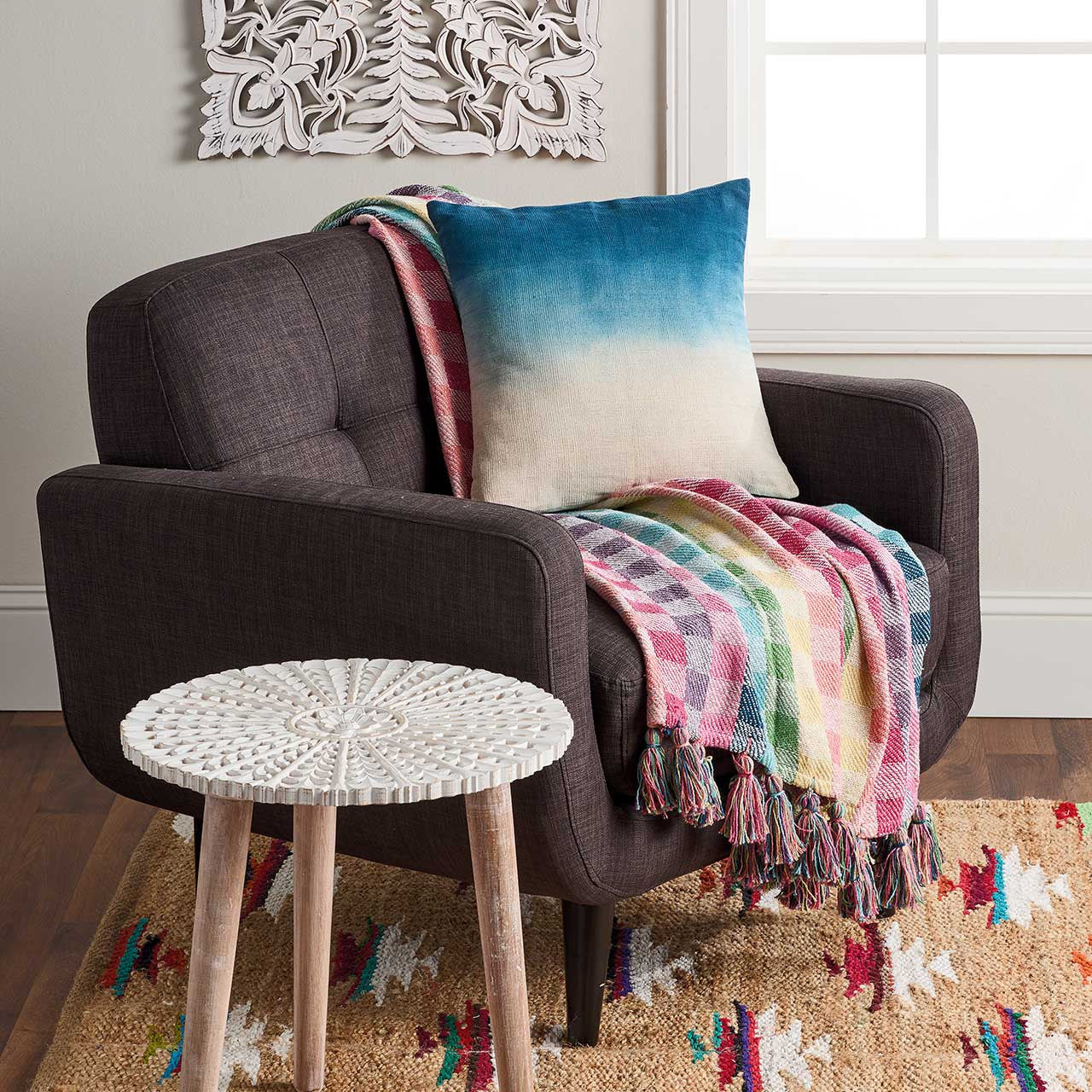 Oceana Painted Pillow