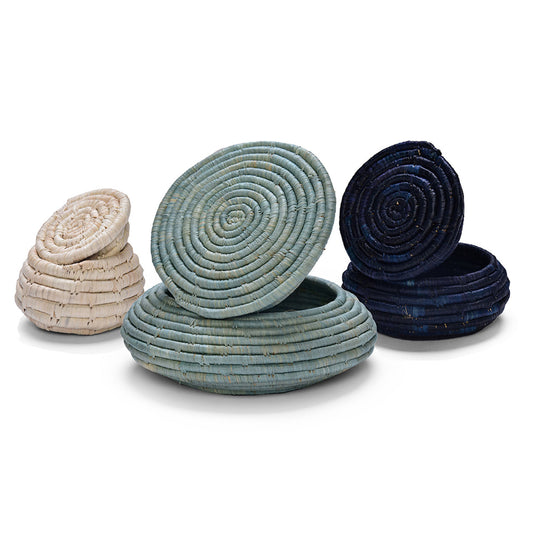 Coastal Lidded Boxes - Set of 3