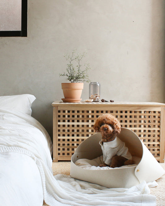 Marron Bed . Oatmeal
